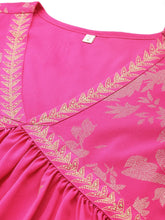 Women's Ethnic Motifs Printed Empire Sharara Set-AHTUSH-COMBO-869